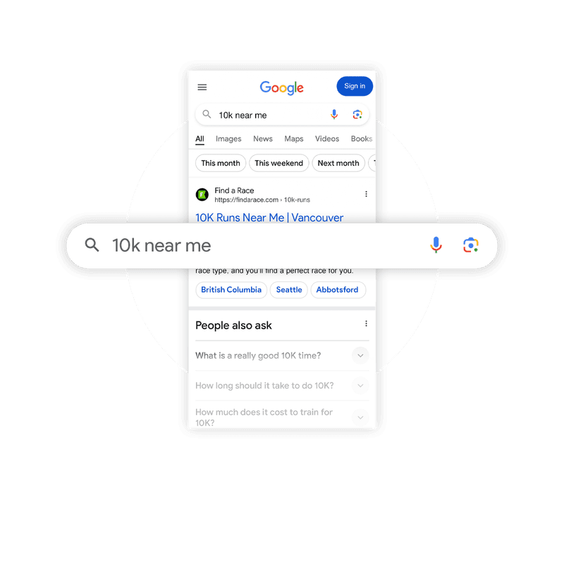 Top for popular search terms