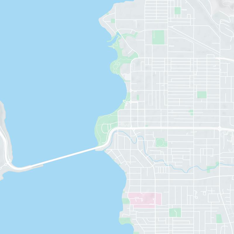 1600 Abbott St, Kelowna, BC, V1Y 1B7, CA map image