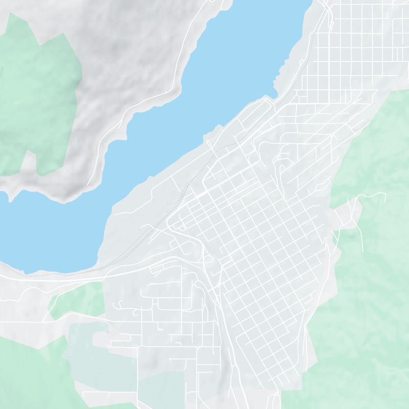 417 Baker St, Nelson, BC, V1L 4H7, CA map image